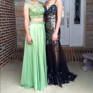 Green Prom Dress-Tony Bowls